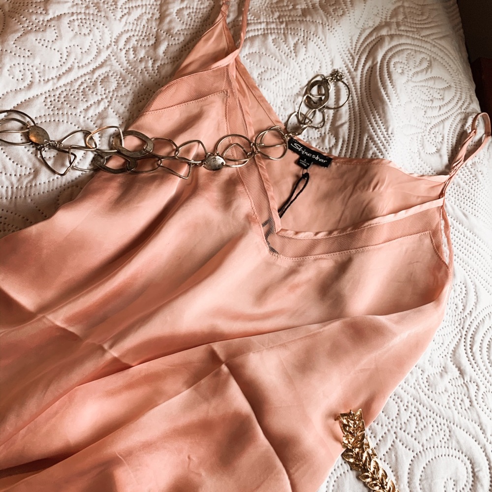 Shinestar Pink Silky Camisole